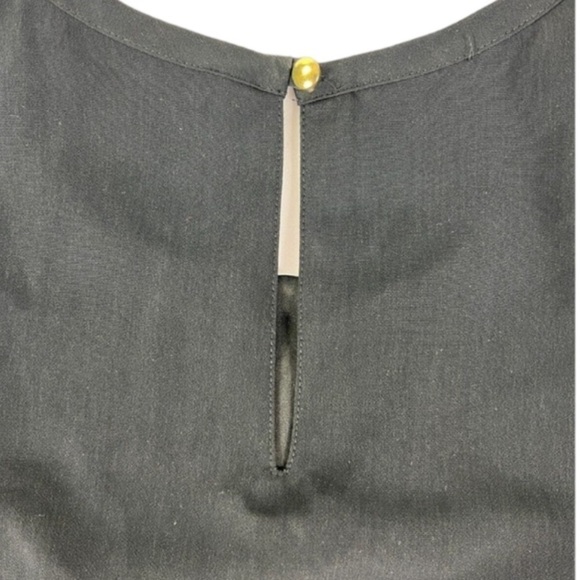 Banana Republic-Women’s Short Sleeve Tweed Top, Yellow & Black, Sz M - Picture 4 of 4